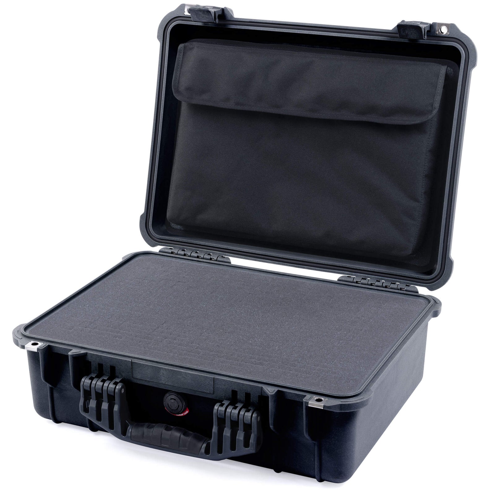 Pelican 1520 Case, Black Pick & Pluck Foam with Computer Pouch ColorCase 015200-0201-110-110