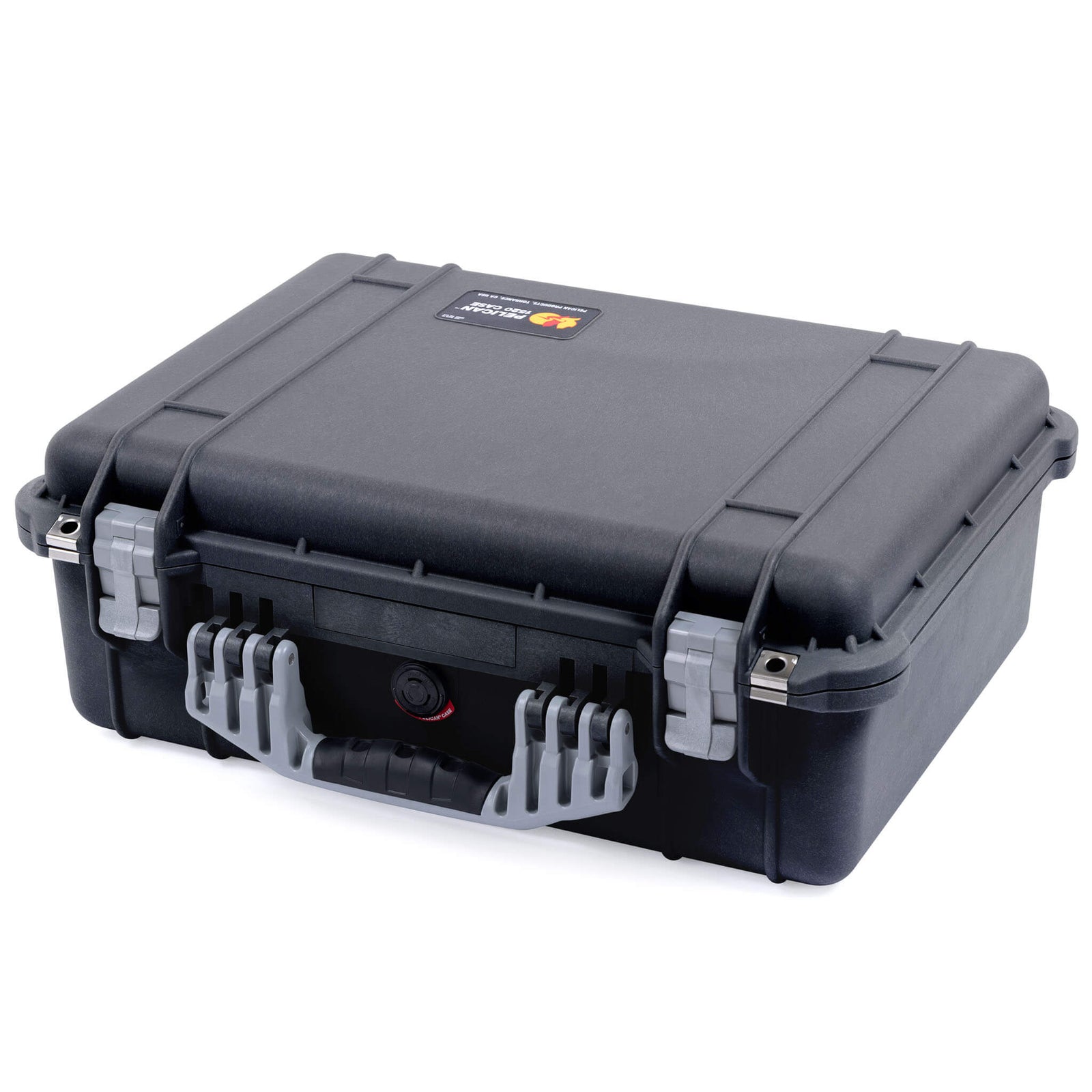 Pelican 1520 Case, Black with Silver Handle & Latches ColorCase