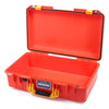 Pelican 1525 Air Case, Orange with Yellow Handle & Latches None (Case Only) ColorCase 015250-0000-150-240