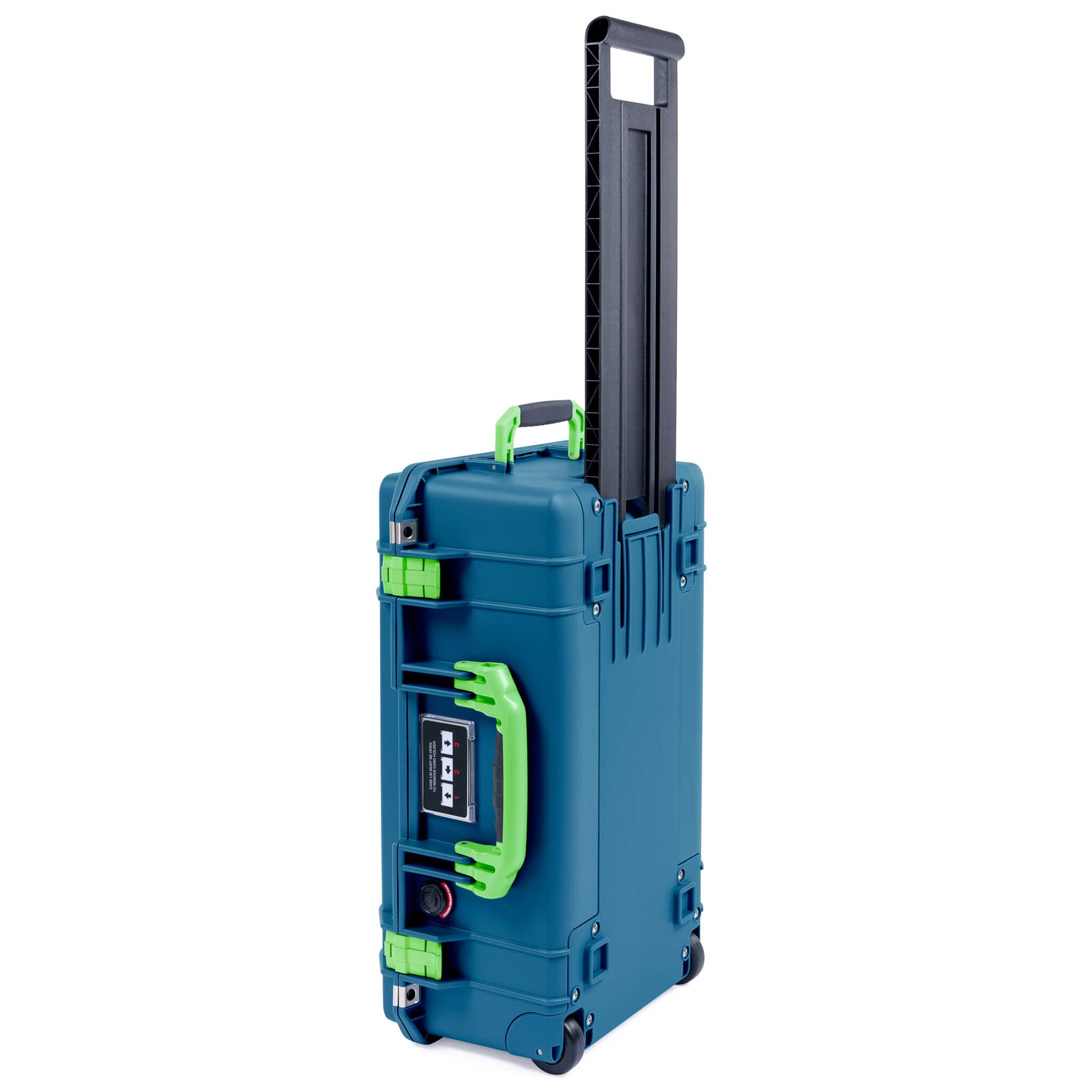 Pelican 1535 Air Case, Indigo with Lime Green Handles & Latches ColorCase
