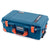 Pelican 1535 Air Case, Indigo with Orange Handles, Push-Button Latches & Trolley ColorCase 
