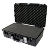 Pelican 1555 Air Case, Black with Silver Handle & Latches Pick & Pluck Foam with Convolute Lid Foam ColorCase 015550-0001-110-180