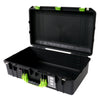 Pelican 1555 Air Case, Black with Lime Green Handle & Latches None (Case Only) ColorCase 015550-0000-110-300