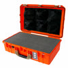 Pelican 1555 Air Case, Orange with Desert Tan Handle & Latches Pick & Pluck Foam with Mesh Lid Organizer ColorCase 015550-0101-150-310
