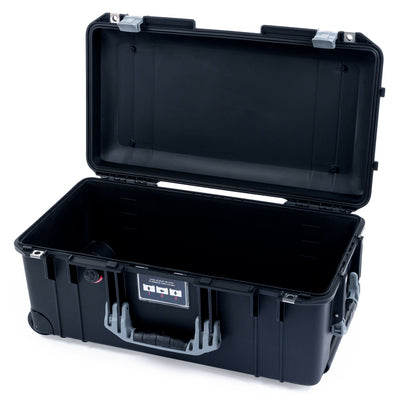 Pelican 1556 Air Case, Black with Silver Handles & Latches None (Case Only) ColorCase 015560-0000-110-180