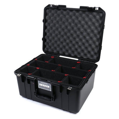 Pelican 1557 Air Case, Black TrekPak Divider System with Convolute Lid Foam ColorCase 015570-0020-110-110
