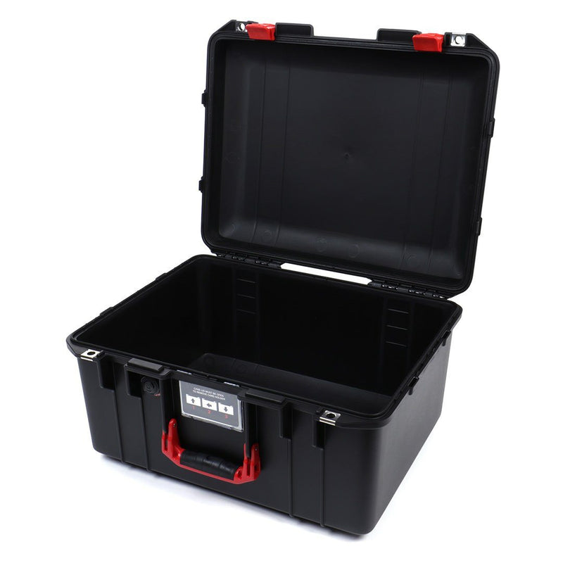 Pelican 1557 Air Case, Black with Red Handle & Latches ColorCase 