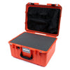 Pelican 1557 Air Case, Orange with Black Handle & Latches Pick & Pluck Foam with Mesh Lid Organizer ColorCase 015570-0101-150-110