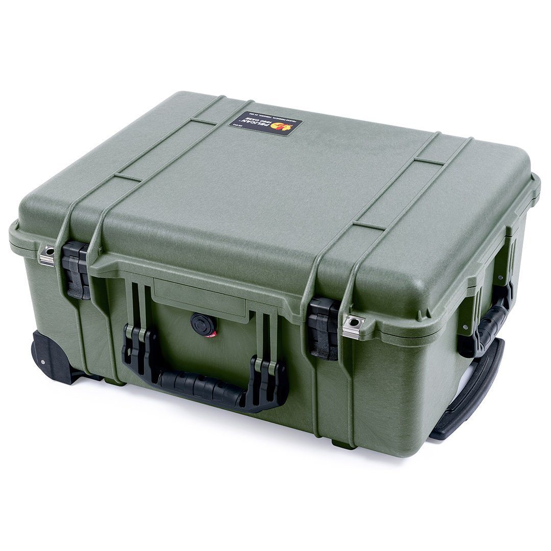 Pelican 1560 Case, OD Green with Black Handles & Latches ColorCase