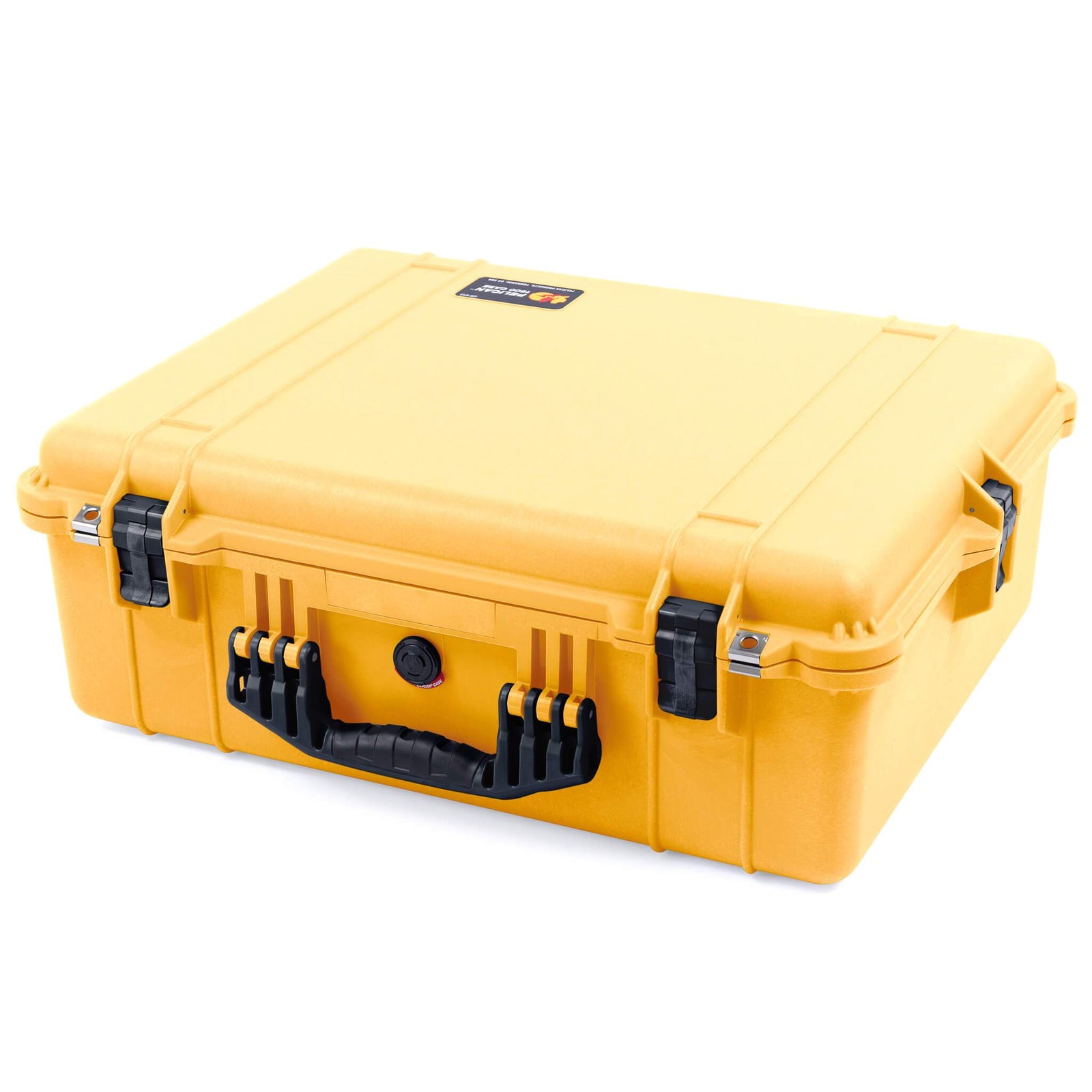 Pelican 1600 Case, Yellow with Black Handle & Latches ColorCase