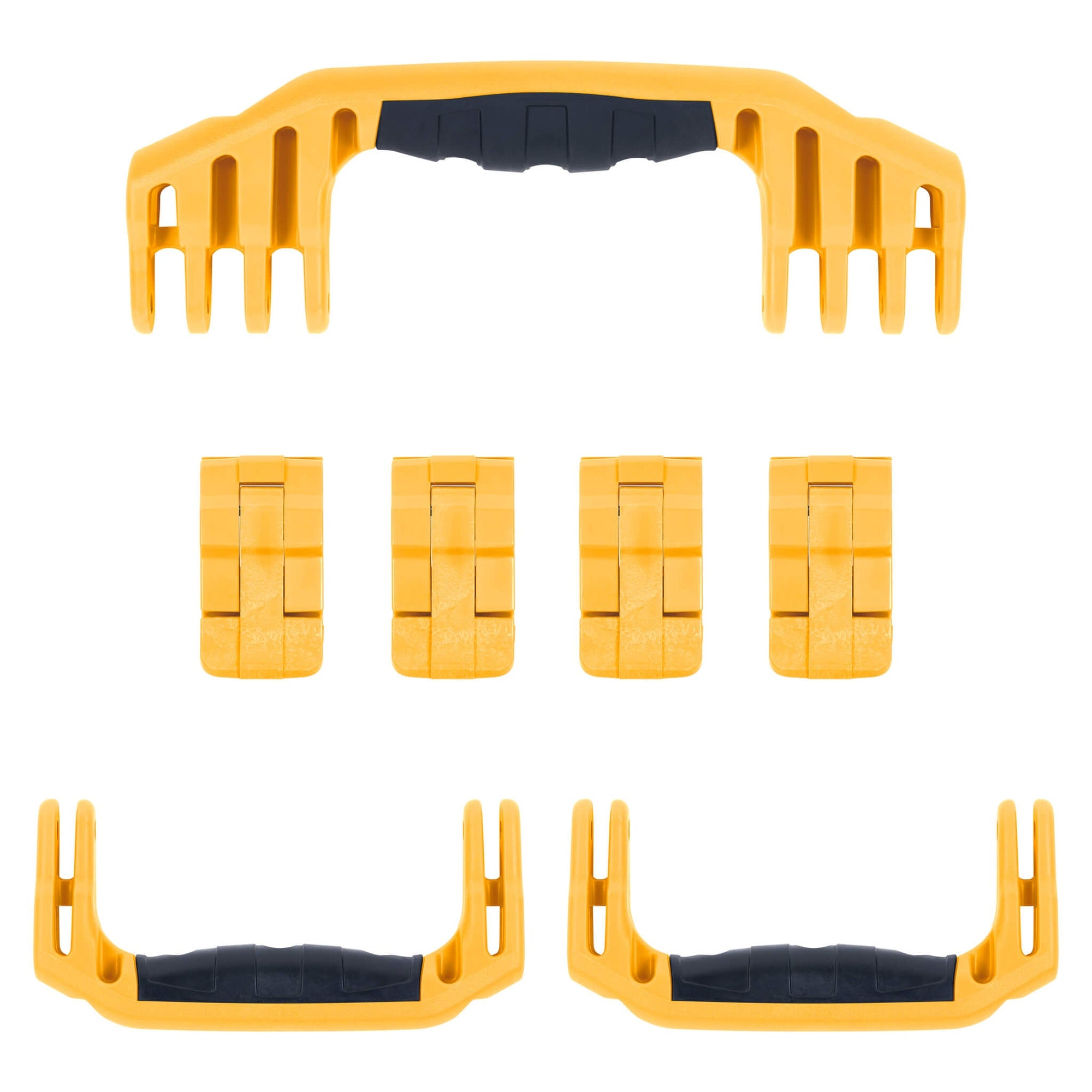 Pelican 1610 Replacement Handles & Latches, Yellow (Set of 3 Handles, 4 Latches) ColorCase 