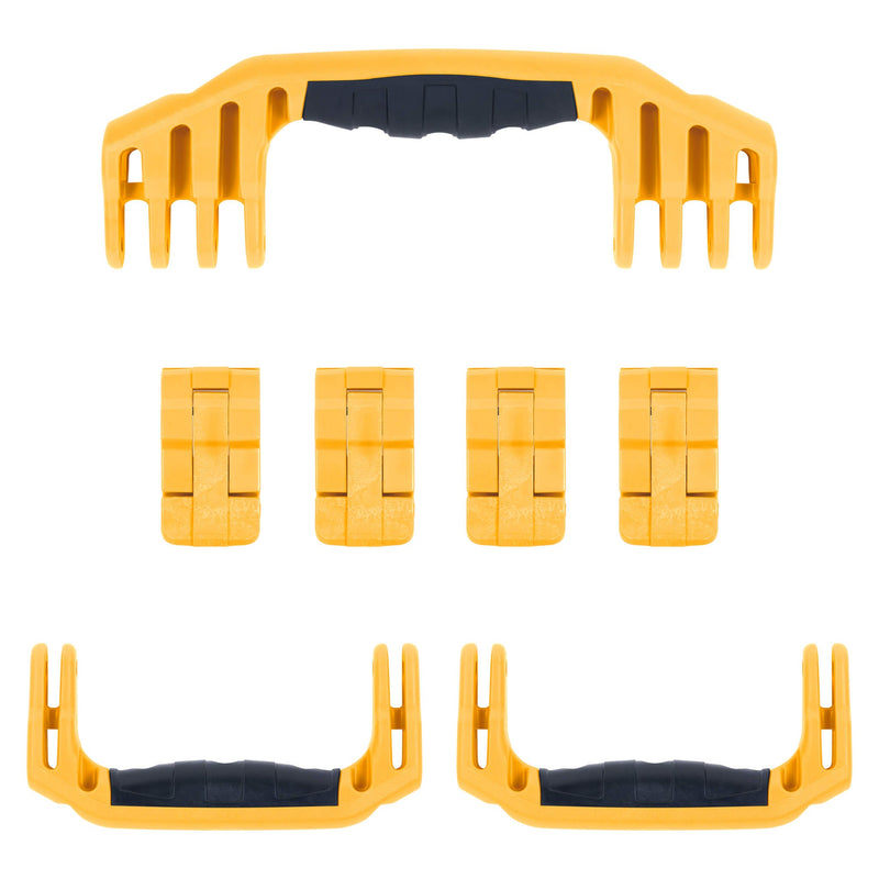 Pelican 1610 Replacement Handles & Latches, Yellow (Set of 3 Handles, 4 Latches) ColorCase 