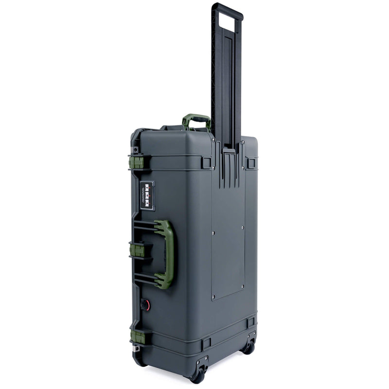 Pelican 1615 Air Case, Charcoal with OD Green Handles & Latches ColorCase 