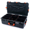 Pelican 1615 Air Case, Charcoal with Orange Handles & Push-Button Latches TrekPak Divider System with Combo-Pouch Lid Organizer ColorCase 016150-0320-520-150