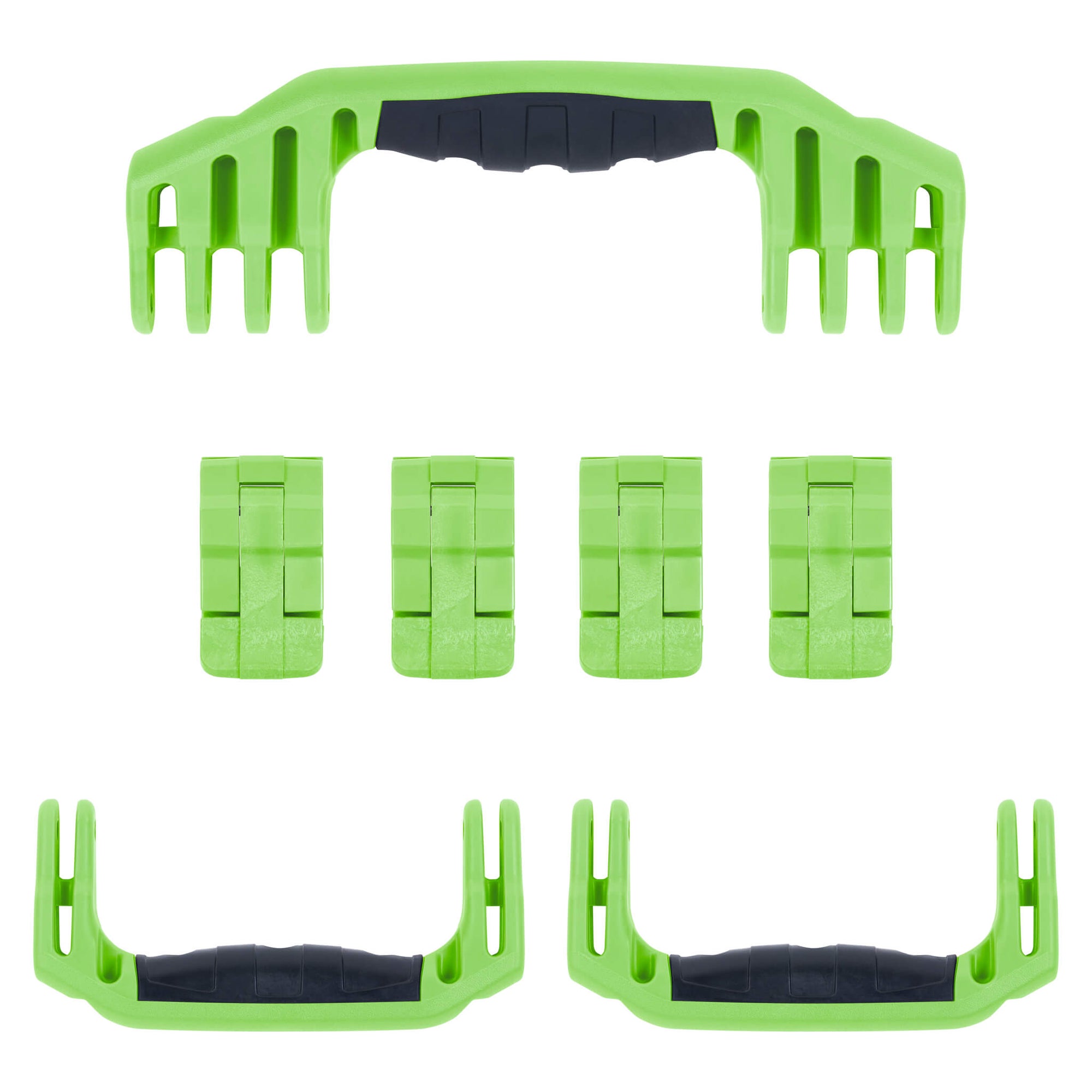 Pelican 1620 Replacement Handles & Latches, Lime Green (Set of 3 Handles, 4 Latches) ColorCase 