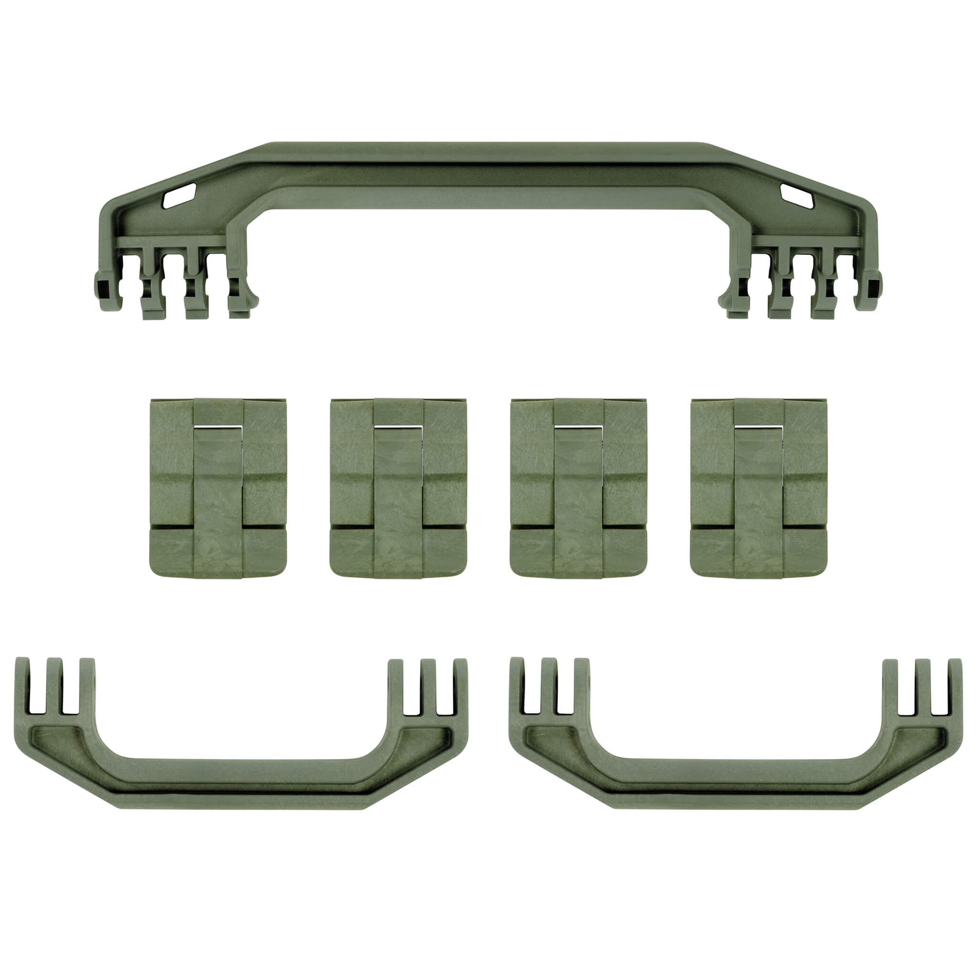 Pelican 1720 Gen1 Replacement Handles & Latches, OD Green (Set of 3 Handles, 4 Latches) ColorCase 
