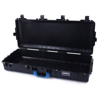 Pelican 1745 Air Case, Black with Blue Handles, Rolling None (Case Only) ColorCase 017450-0000-110-120