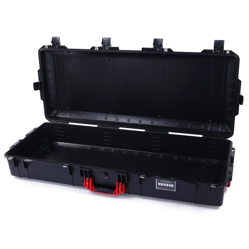 Pelican 1745 Air Case, Black with Red Handles, Rolling ColorCase 