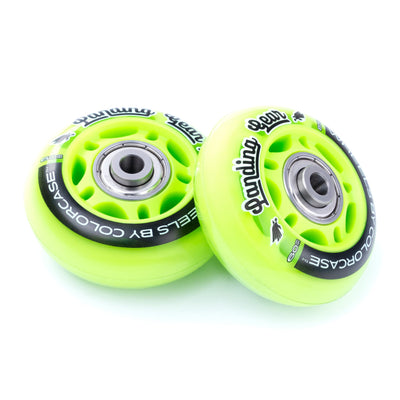 ColorCase Landing Gear Wheels for Pelican Air Cases - Lime Green ColorCase