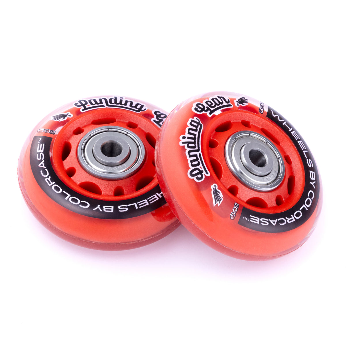 Red - ColorCase Landing Gear Wheels for Pelican Protector 1510 and 1560 Cases