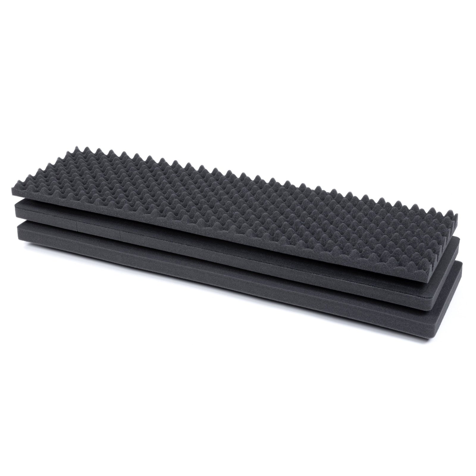 Pelican 1750 Replacement Foam Set (3 Pieces) - 1 Skinned Pluck, 1 Solid & 1 Convoluted Lid Foam - 