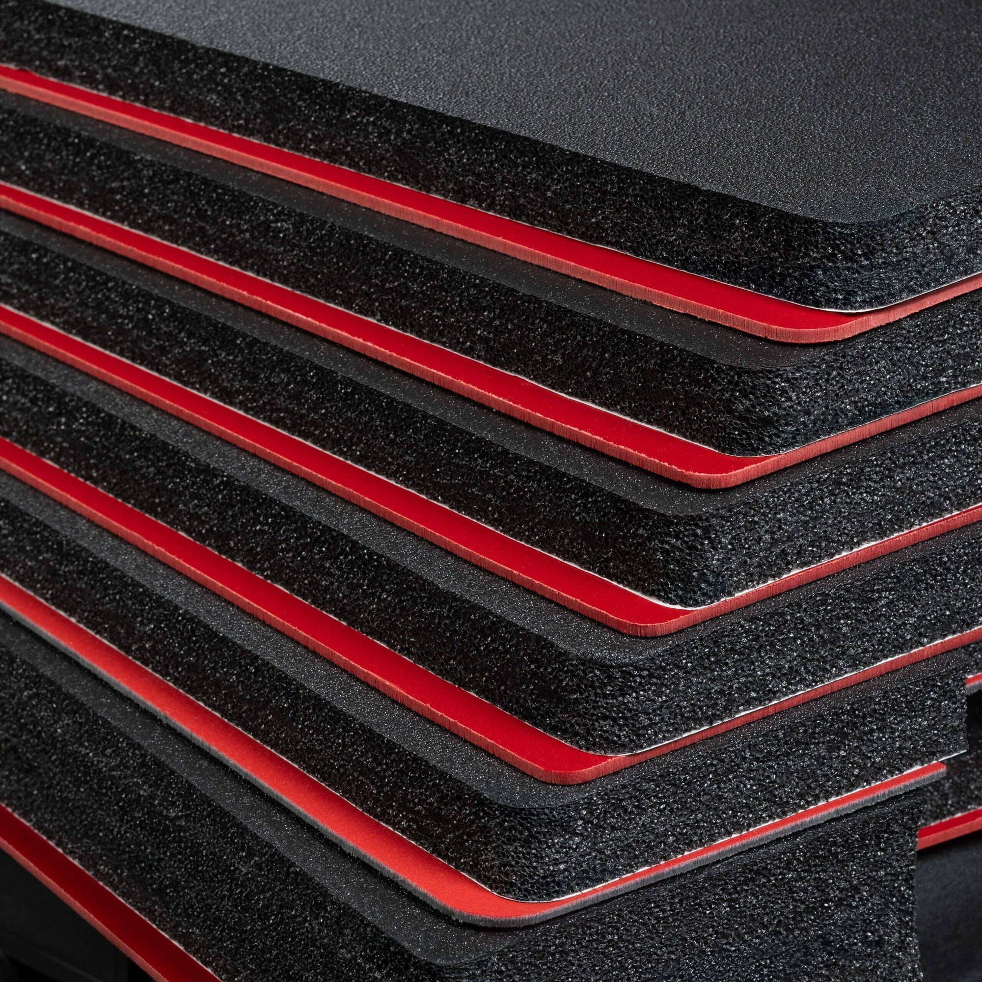 Pelican 1595 Air Tool Foam Kit (Set of 5 Black Foam Pieces, 5 Red Plastic Backers) ColorCase