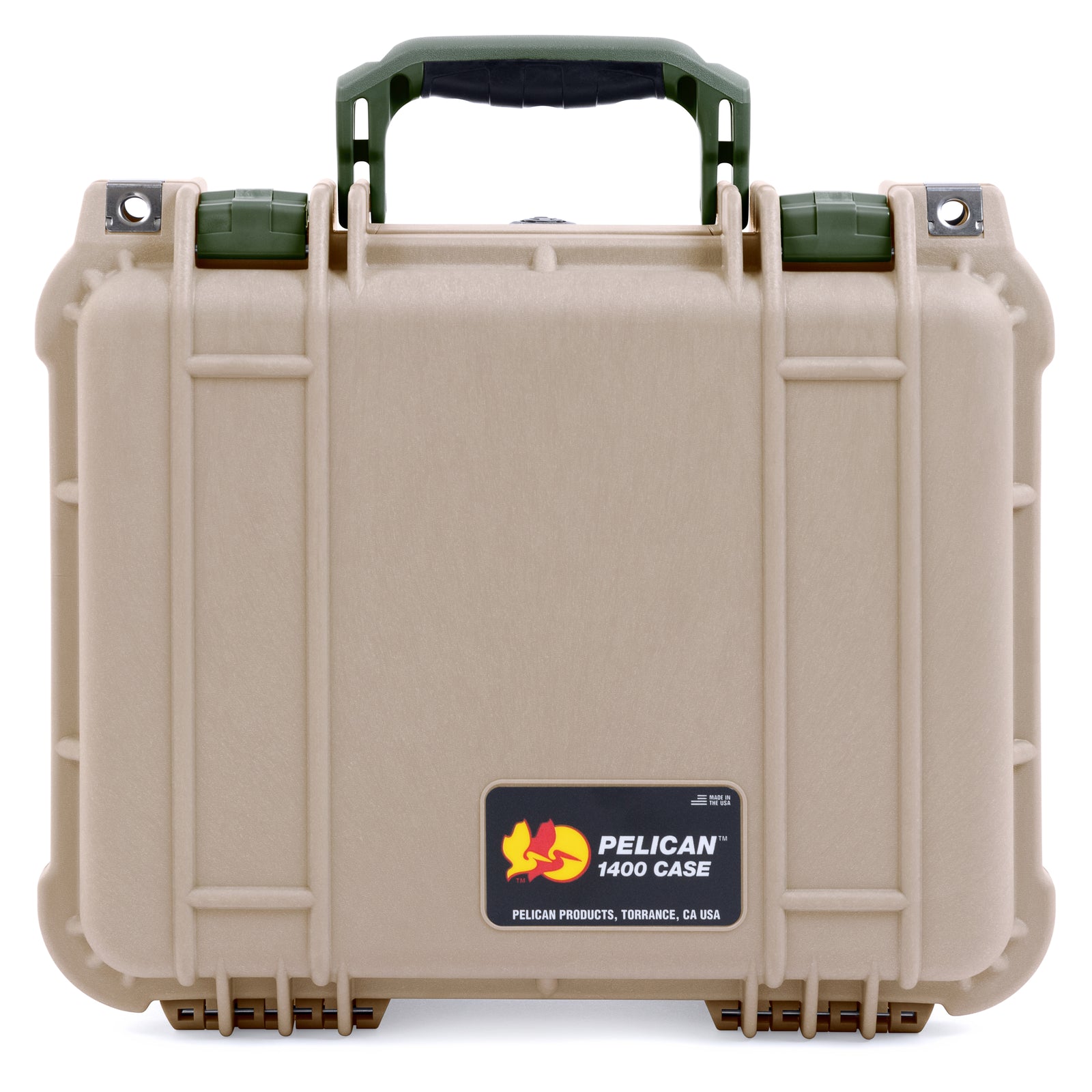 Pelican 1400 Case - Desert Tan & OD Green
