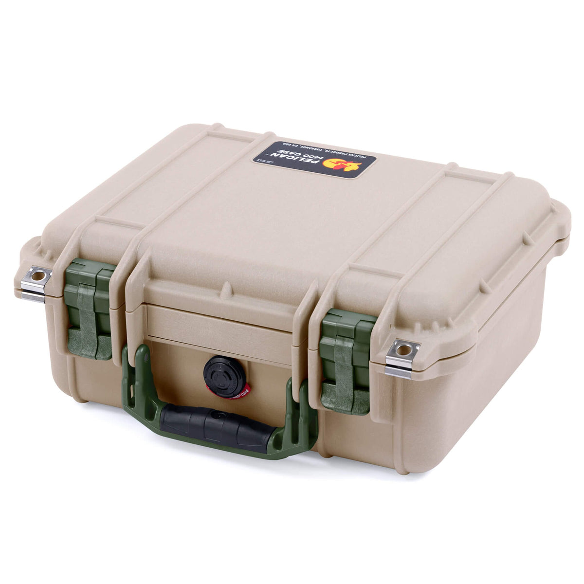 Pelican 1400 Case - Desert Tan &amp; OD Green