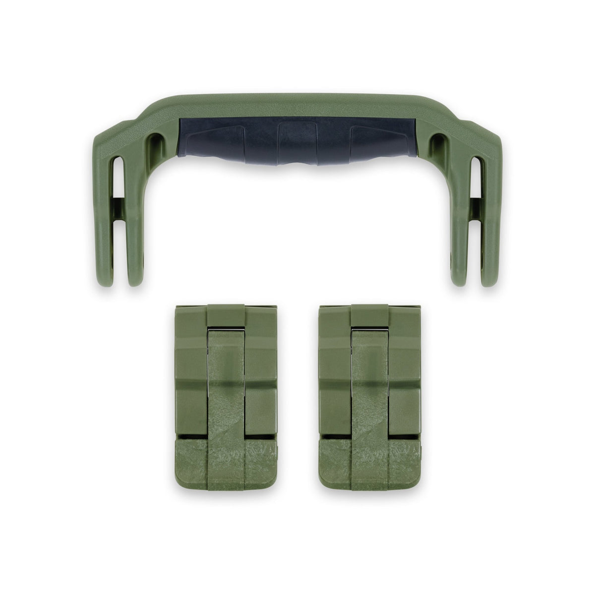 Pelican 1400 Replacement Handle &amp; Latches Set - OD Green -