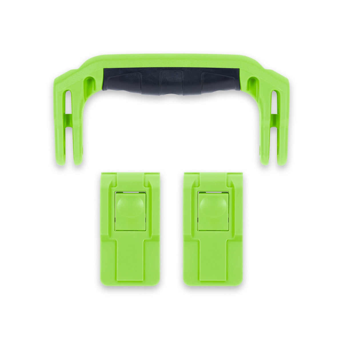 Pelican 1400 Replacement Handle &amp; Latches Set - Lime Green (1 Handle, 2 Push-Button Latches) -