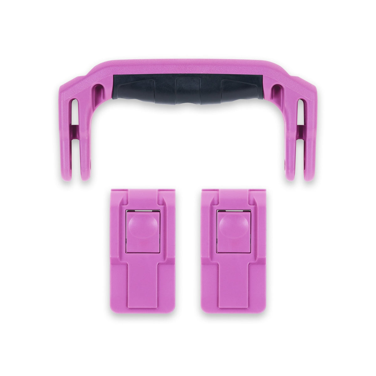 Pelican 1400 Replacement Handle &amp; Latches Set - Magenta (1 Handle, 2 Push-Button Latches) -