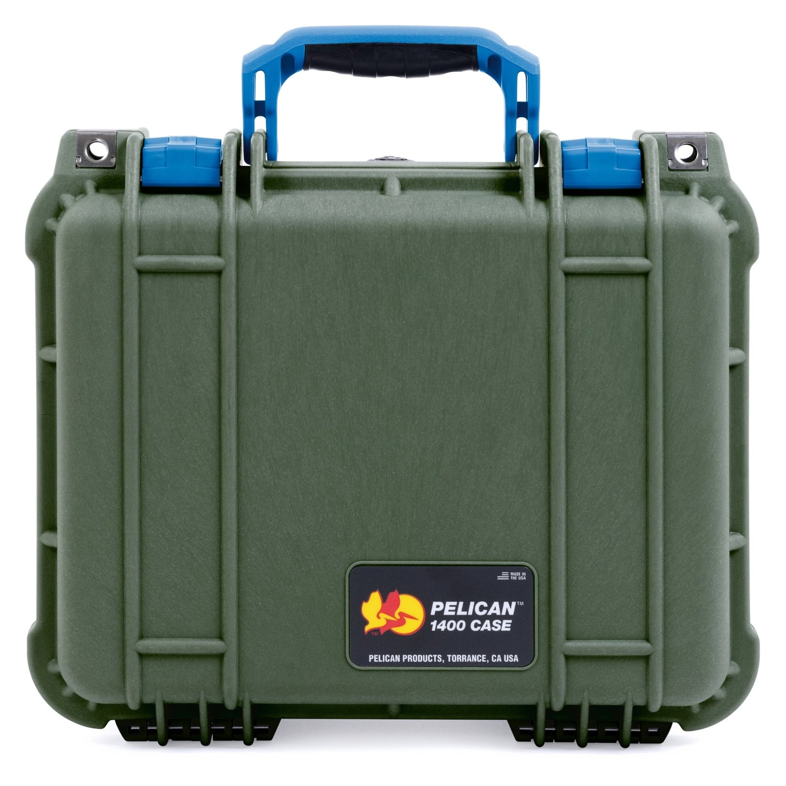 Pelican 1400 Case - OD Green & Blue - Empty