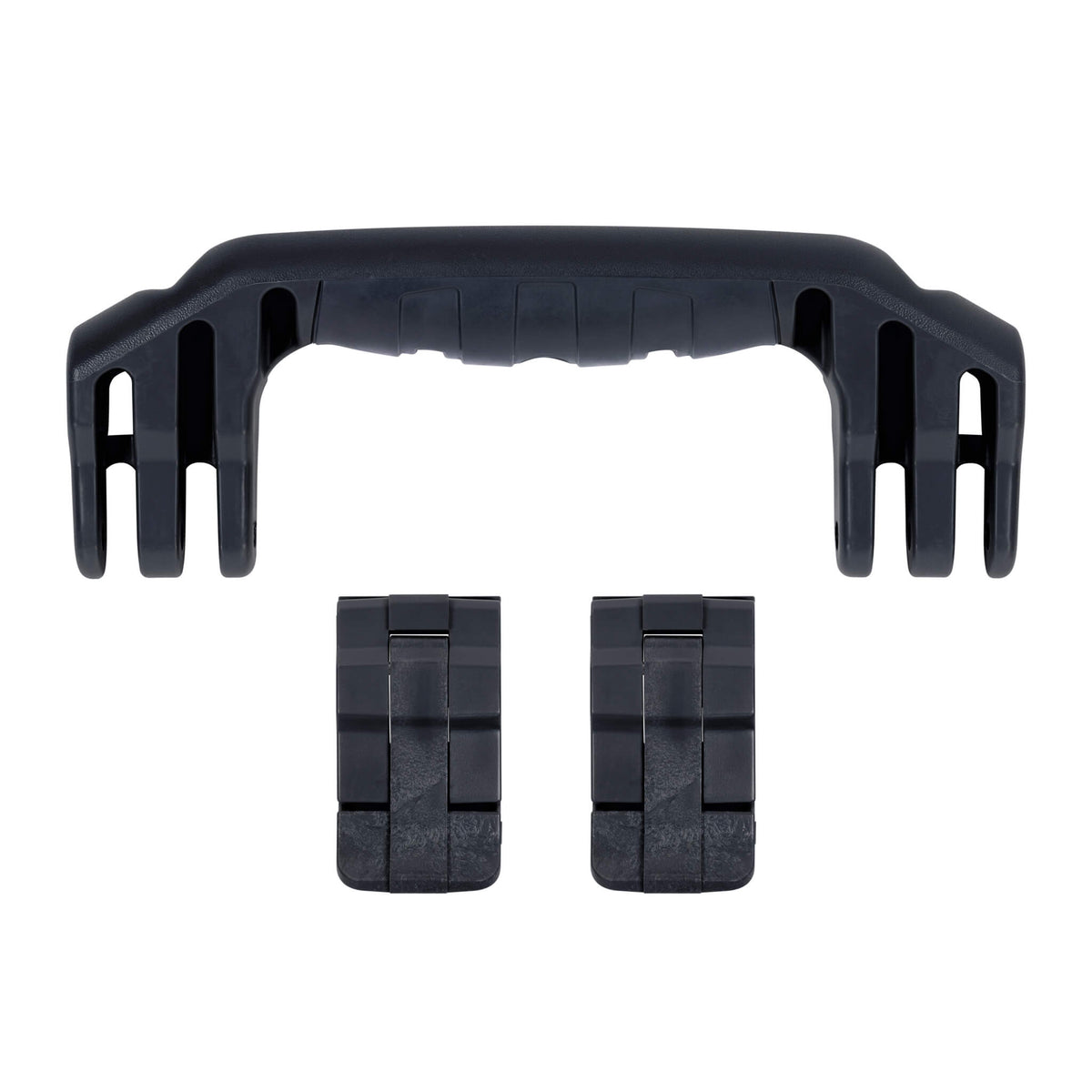 Pelican 1500 Replacement Handle &amp; Latch Set - Black (1 Handle, 2 Standard Latches) -