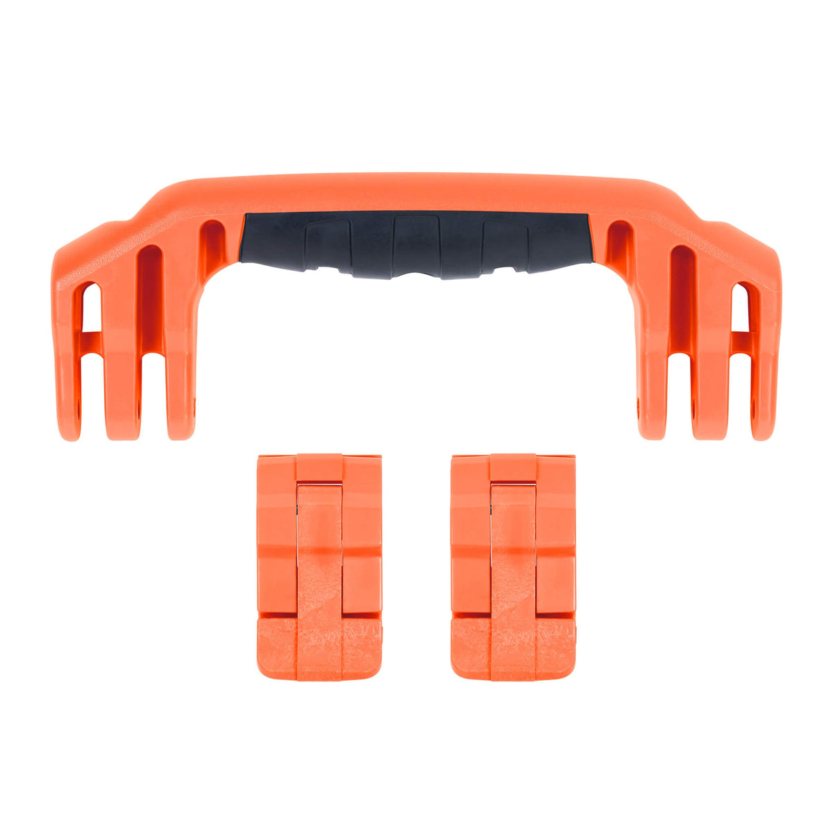 Pelican 1500 Replacement Handle &amp; Latch Set - Orange (1 Handle, 2 Standard Latches) -