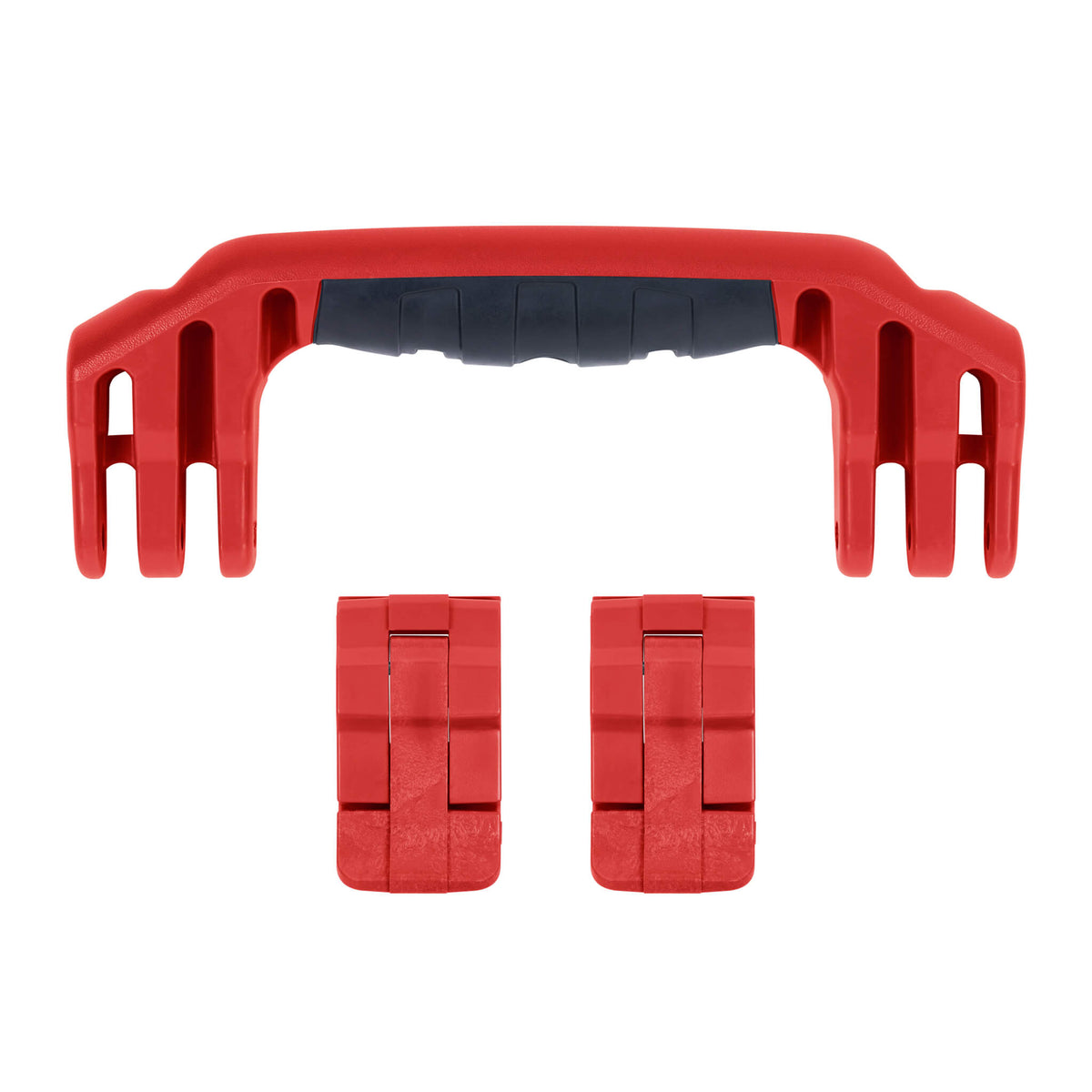 Pelican 1500 Replacement Handle &amp; Latch Set - Red (1 Handle, 2 Standard Latches) -