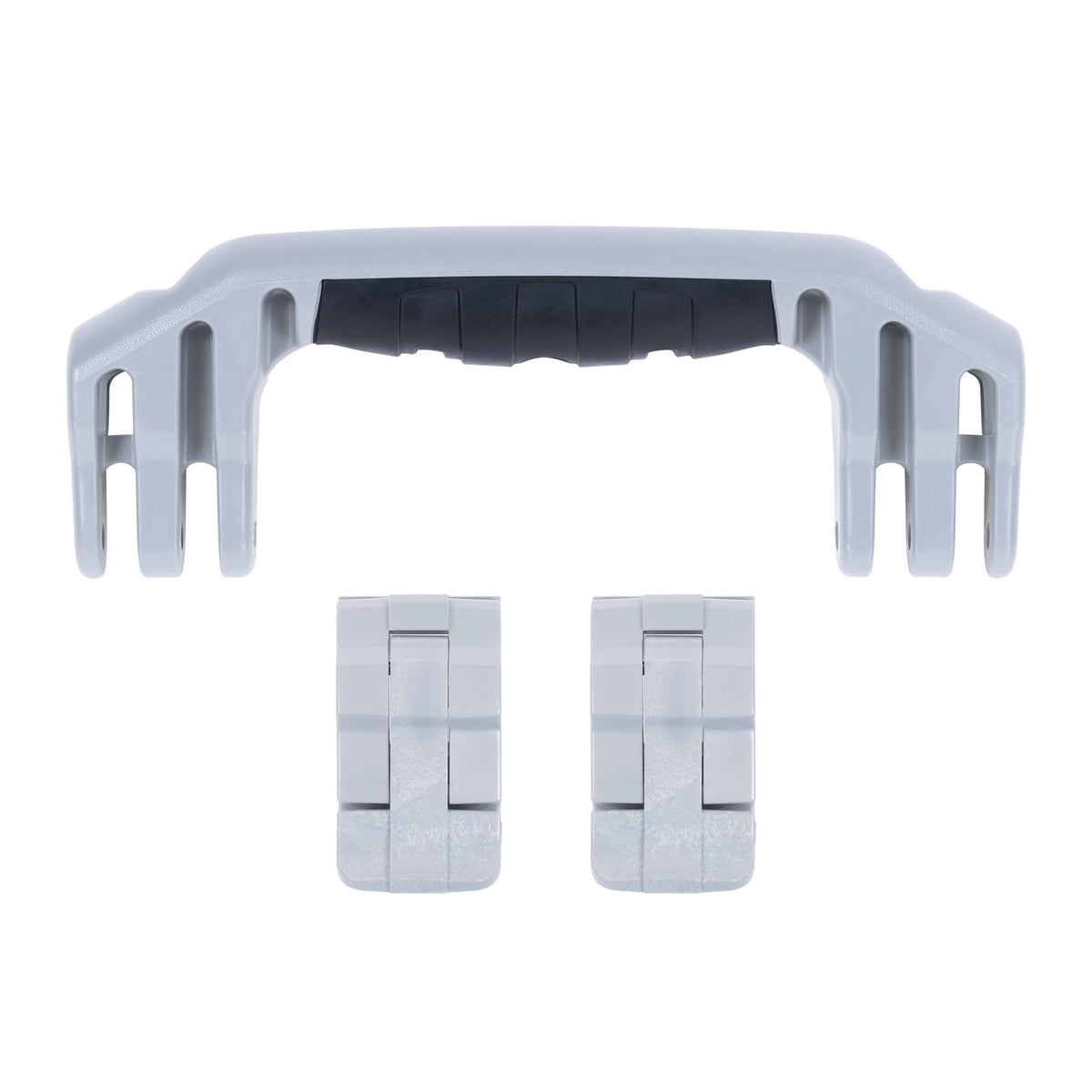 Pelican 1500 Replacement Handle &amp; Latch Set - Silver (1 Handle, 2 Standard Latches) -