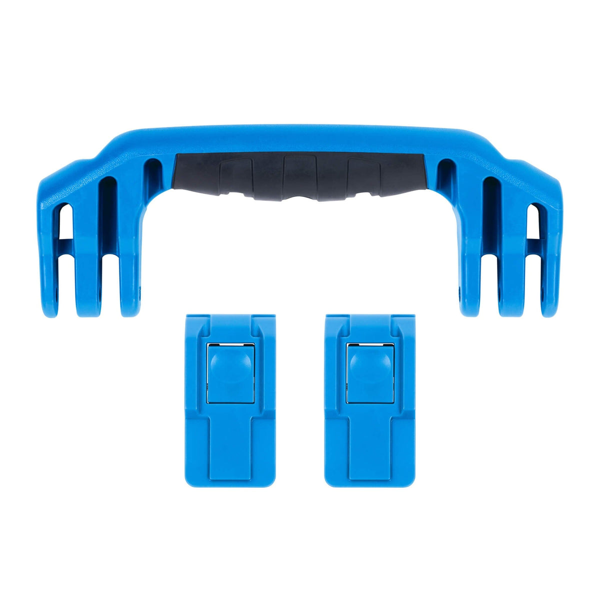 Pelican 1500 Replacement Handle &amp; Latch Set - Blue (1 Handle, 2 Push-Button Latches) -