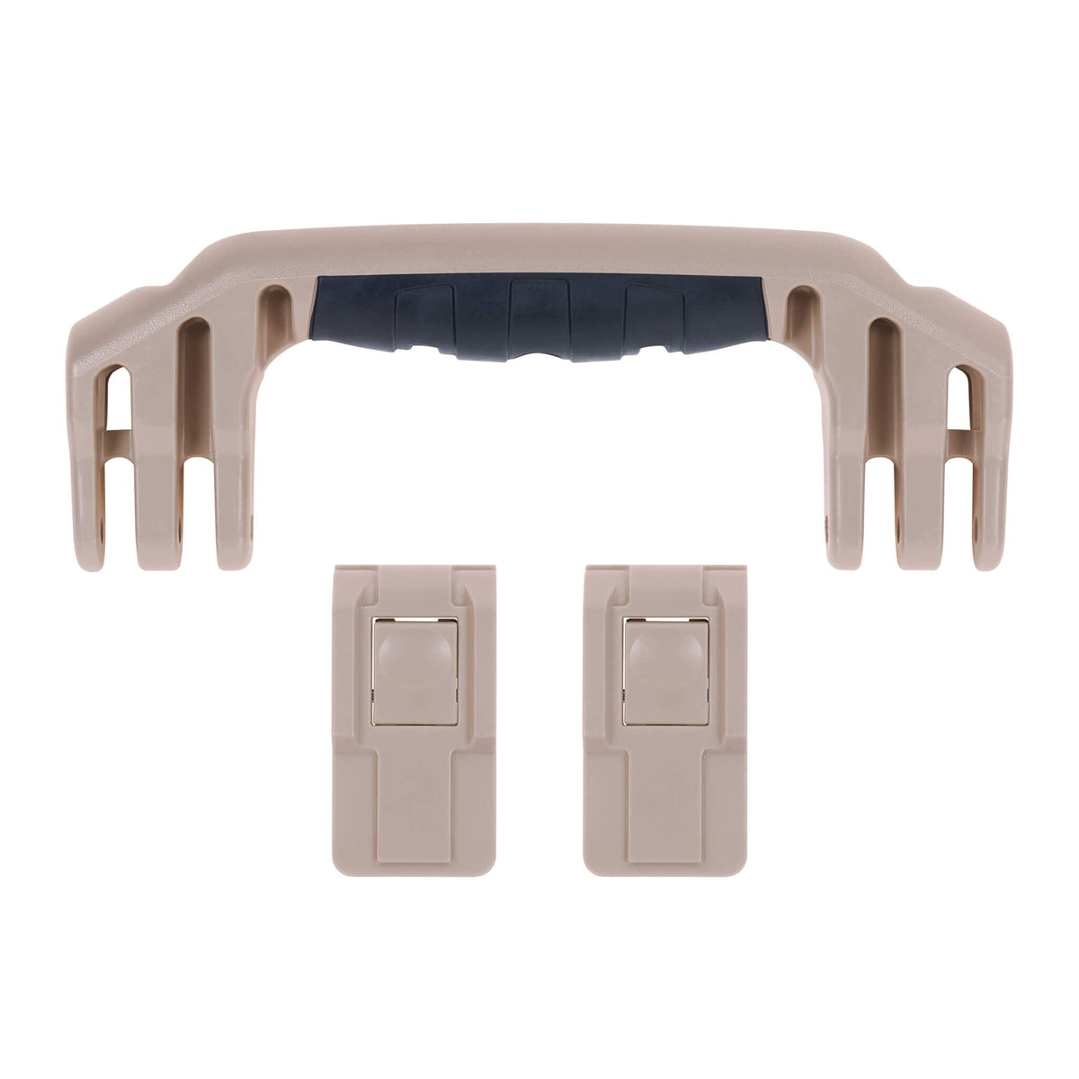 Pelican 1500 Replacement Handle &amp; Latch Set - Desert Tan (1 Handle, 2 Push-Button Latches) -