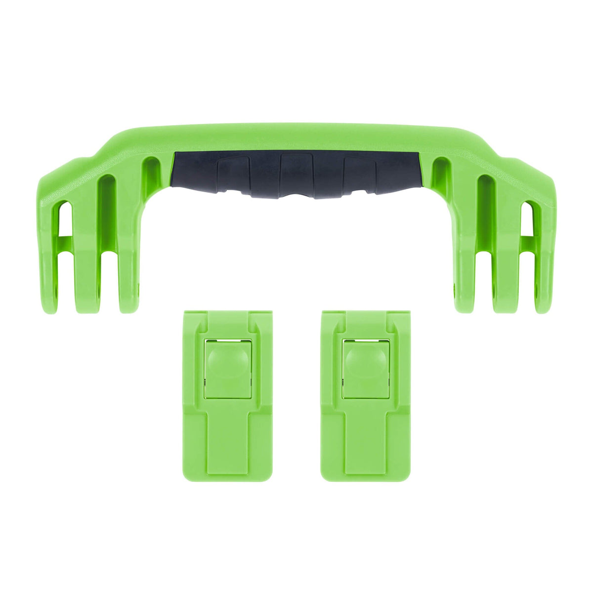 Pelican 1500 Replacement Handle &amp; Latch Set - Lime Green (1 Handle, 2 Push-Button Latches) -