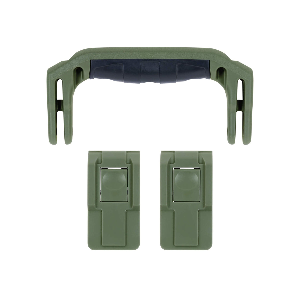 Pelican 1507 Air Replacement Handle &amp; Latch Set - OD Green (1 Handle, 2 Latches) -