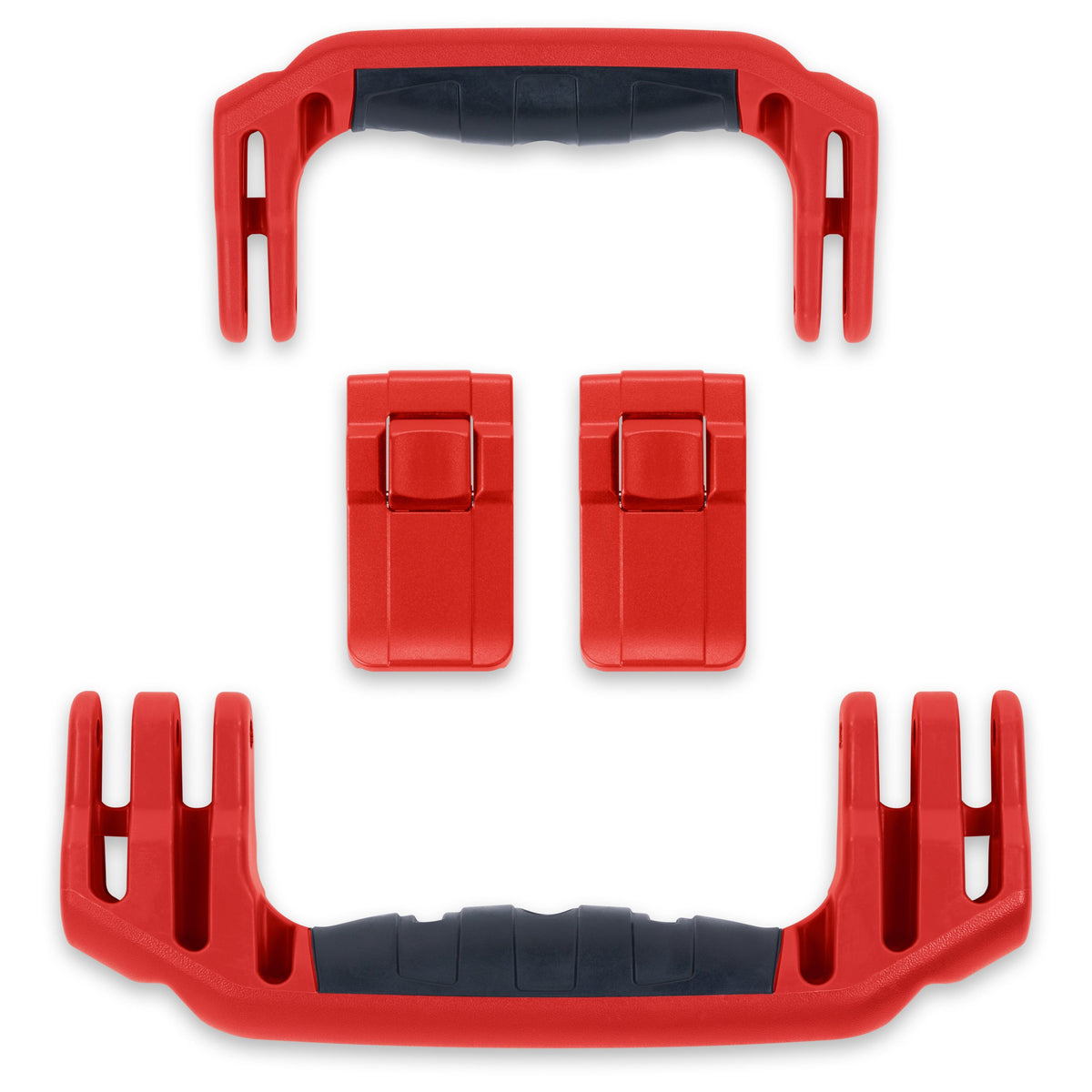 Pelican 1510 Handles &amp; Push-Button Latches Set - Red