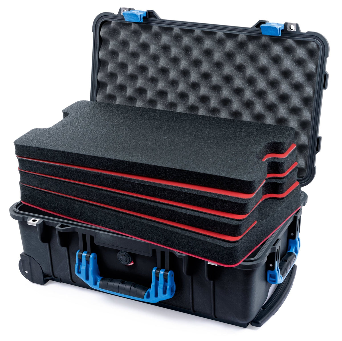 Pelican 1510 Case - Black &amp; Blue - DIY Tool Foam Kit / Convolute Lid Foam