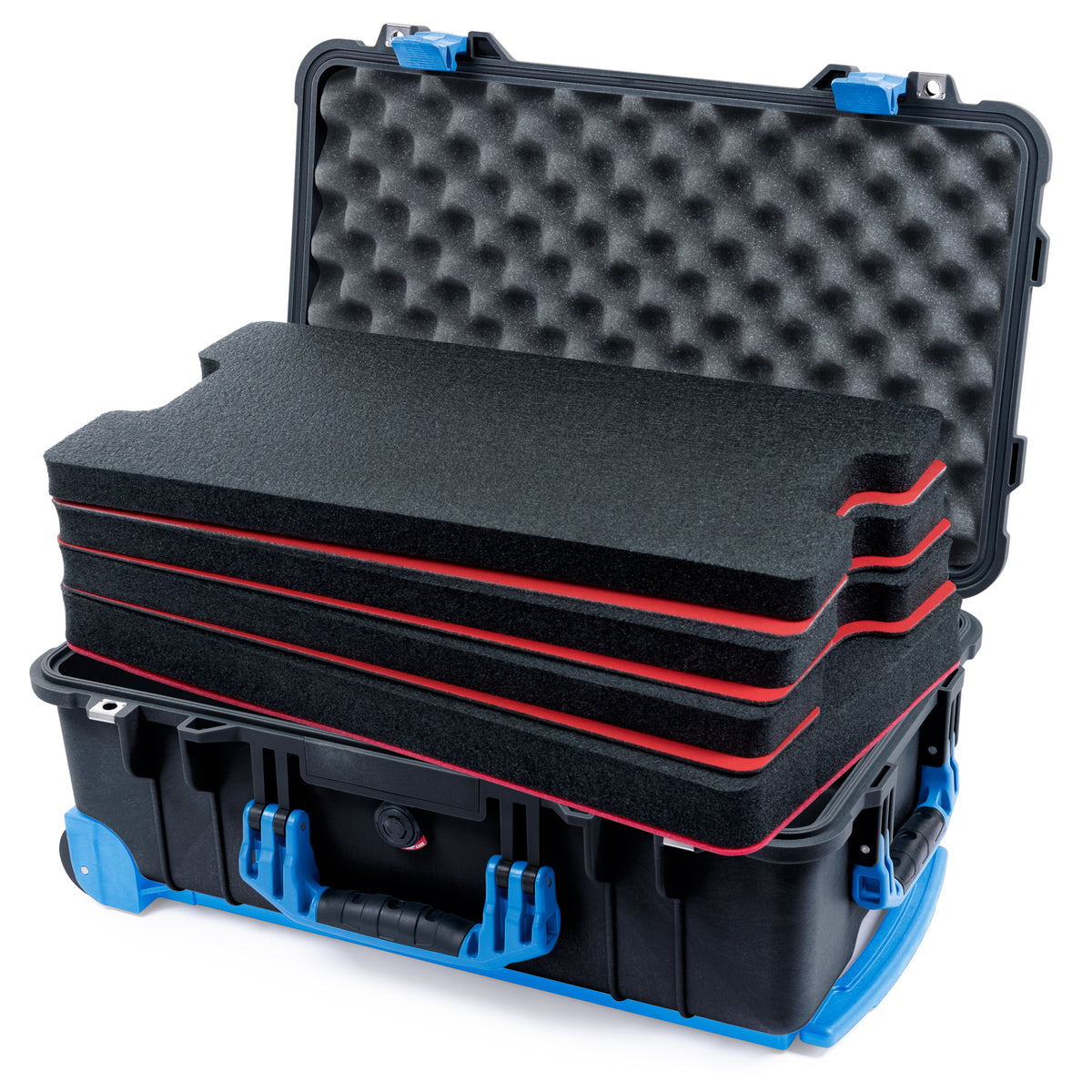 Pelican 1510 Case - Black & Blue Trolley
