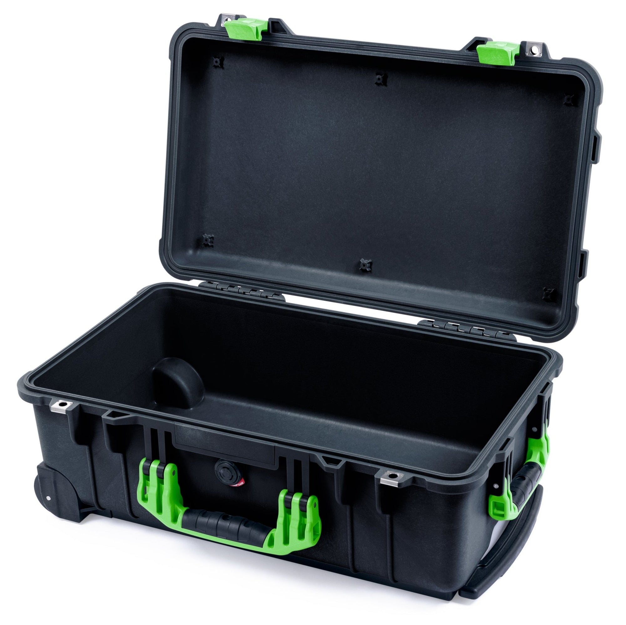 Pelican 1510 Black Case with Lime Green Handles & Latches - ColorCase