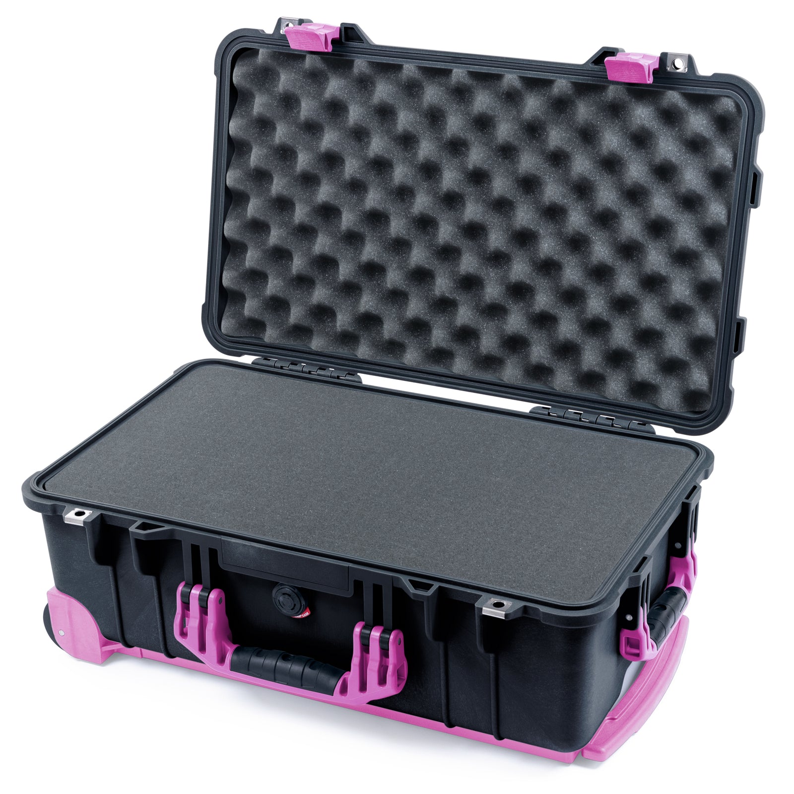 Pelican 1510 Case - Black & Magenta Trolley