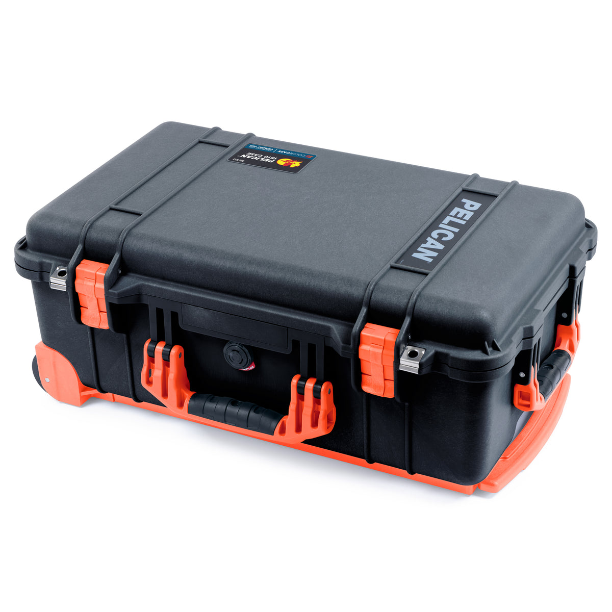 Pelican 1510 Case - Black &amp; Orange Trolley