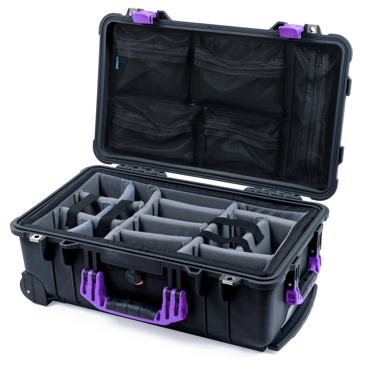 Pelican 1510 Case - Black & Purple