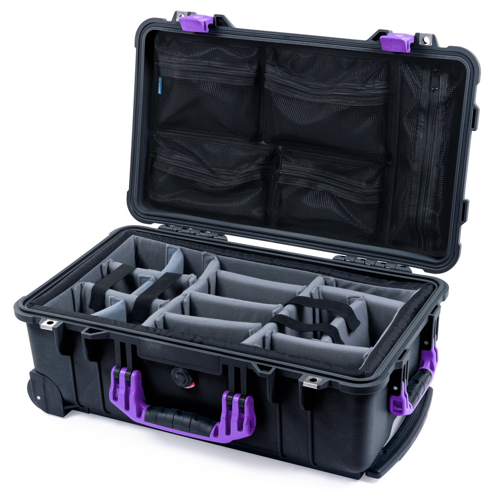 Pelican 1510 Case - Black & Purple