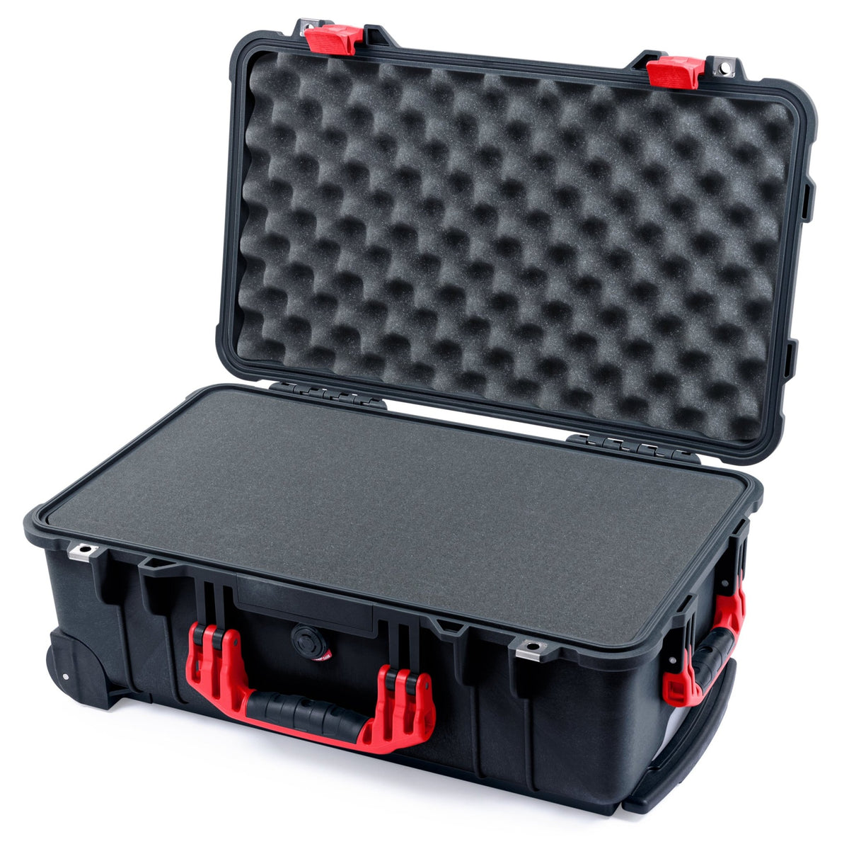 Pelican 1510 Case - Black &amp; Red - Pick &amp; Pluck Foam / Convolute Lid Foam