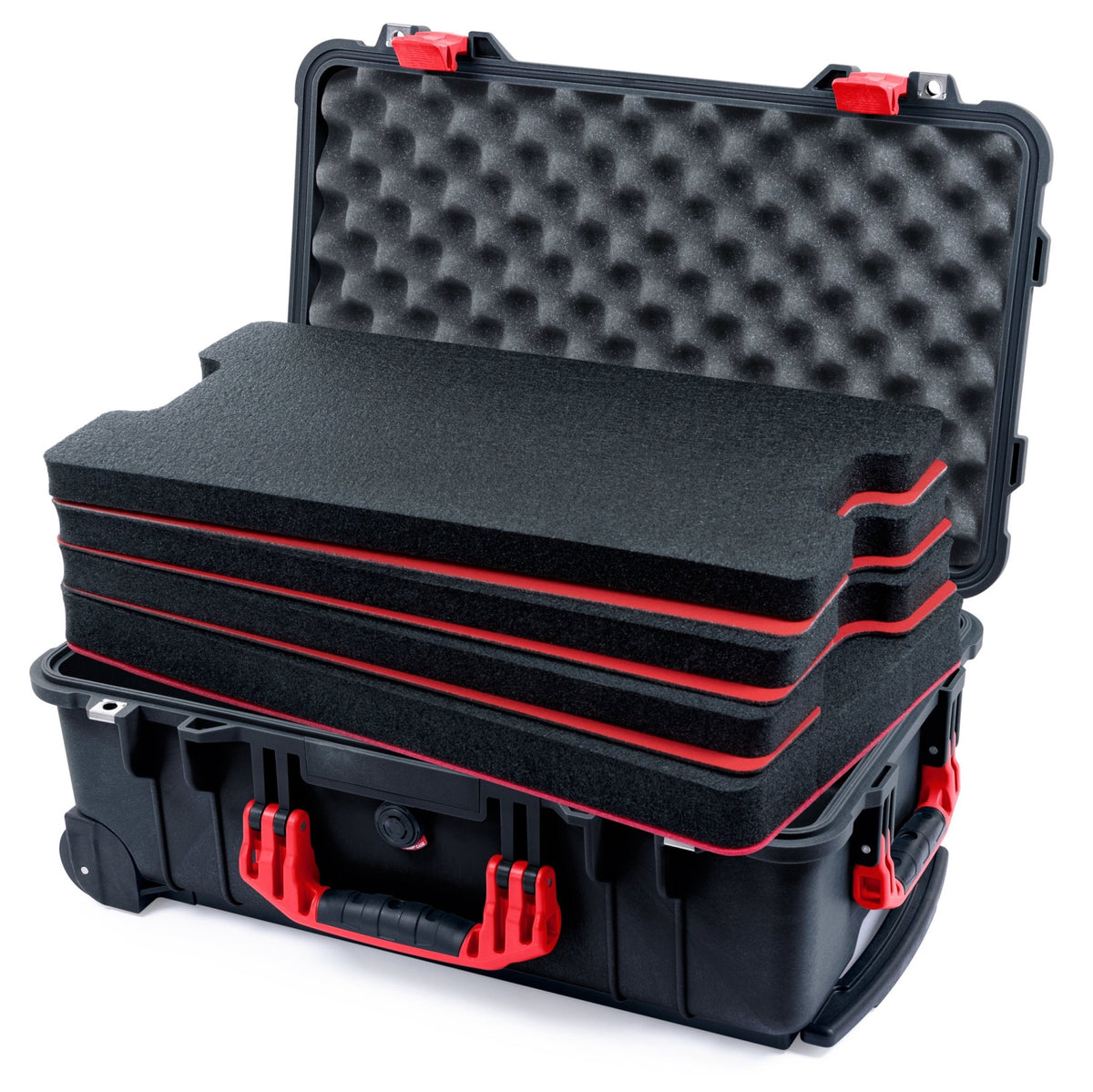 Pelican 1510 Case - Black &amp; Red - DIY Tool Foam Kit / Convolute Lid Foam